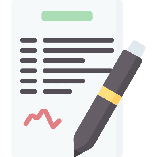 Contract enterprise building contract icon