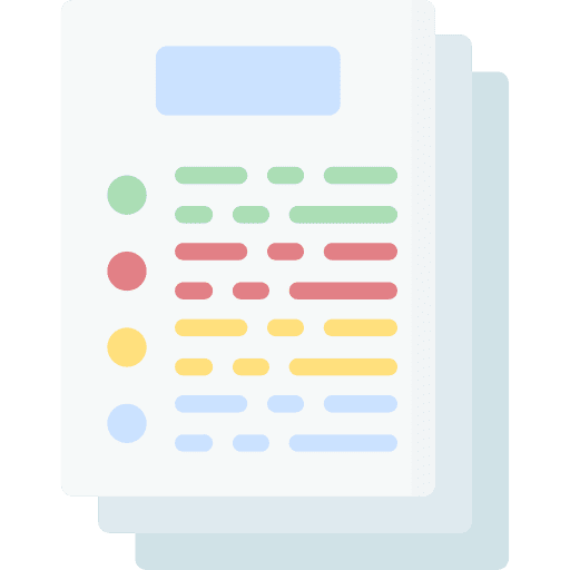 Document signs file sheet icon