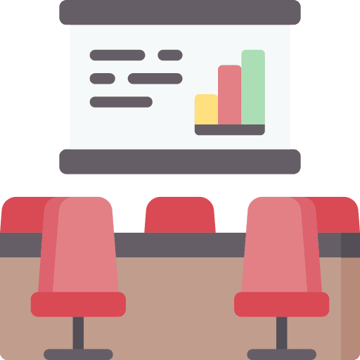 Meeting room teamwork conference room deal icon