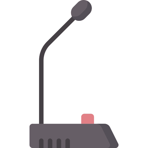 Microphone singer karaoke speaker icon