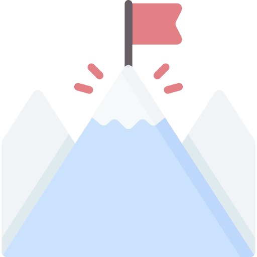 Achievement mountain achievement nature icon