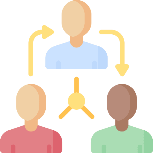 Network group members women icon