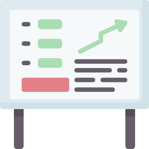 Planning love business and finance statistics icon