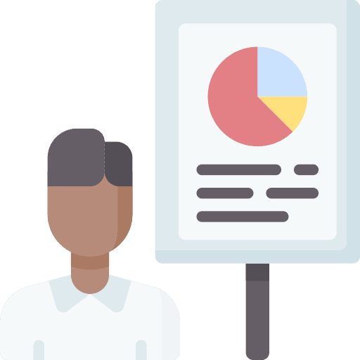 Presentation graphic chart financial icon