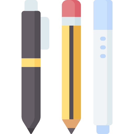 Stationery business and finance stationery marker icon