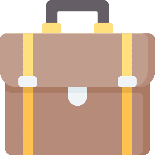 Briefcase business and finance business suitcase icon
