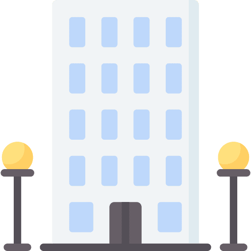 Building company business and finance enterprise icon