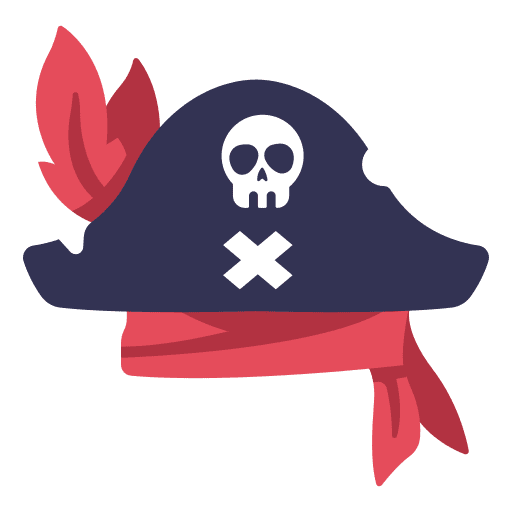 Pirate hat fashion clothing skull icon