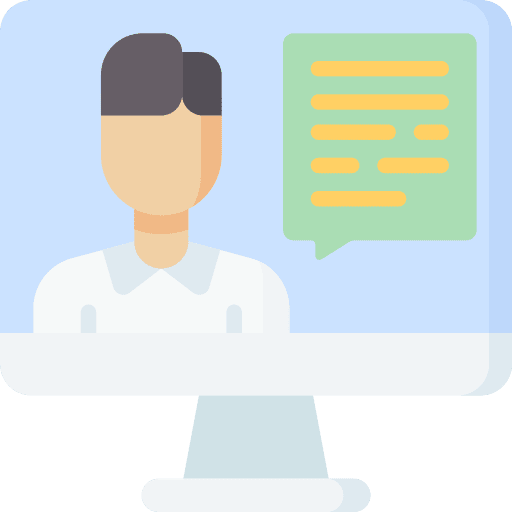 Video conference business and finance technology video conference icon