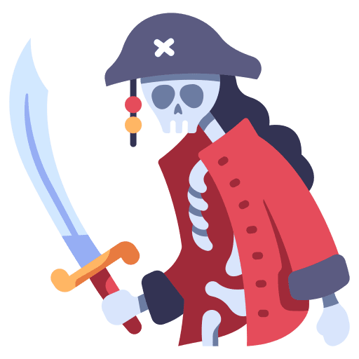 Pirate dead corsair halloween icon