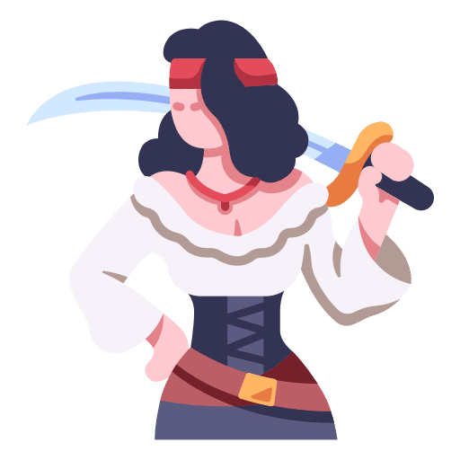 Pirate pirate female people icon