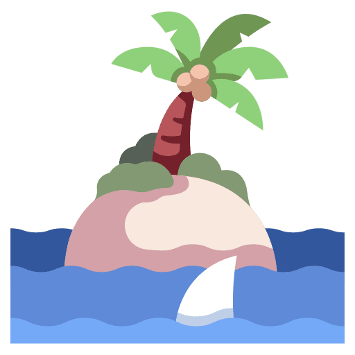 Island ocean nature summer icon