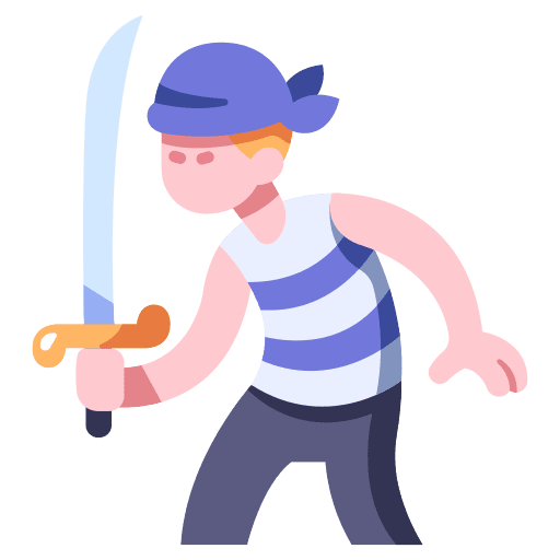 Pirate pirate sword saber icon