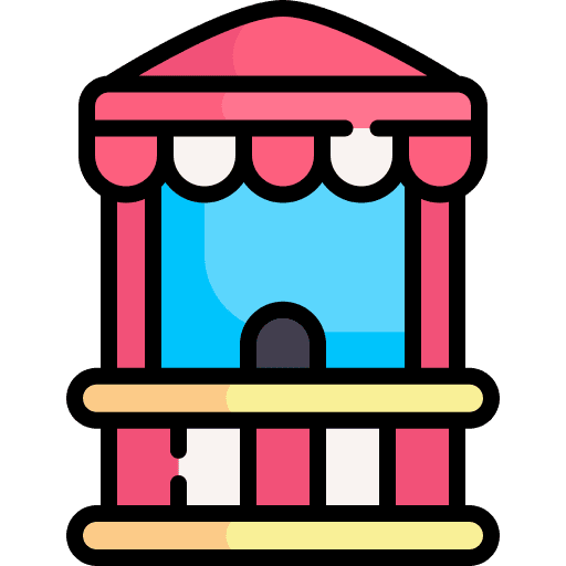Booth ticket box office pool icon