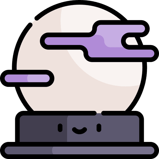 Crystal ball fairground crystal ball astrology icon