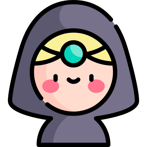 Fortune teller fairground people magic icon