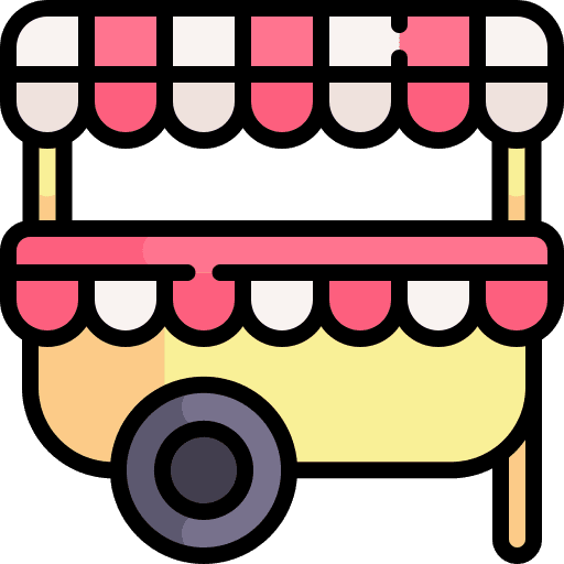 Kiosk stand kiosk architecture and city icon