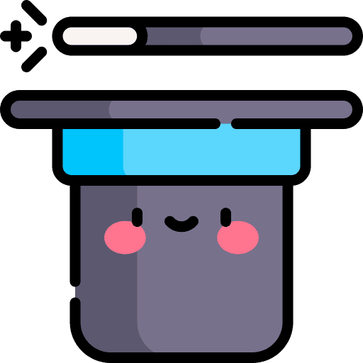 Magic hat magic wand entertainment magician icon