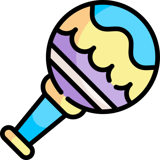 Maracas music instrument shaker icon