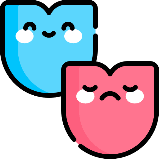 Theater mask entertainment art icon