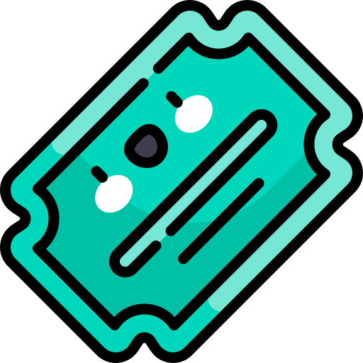 Ticket cinema pass entertainment icon