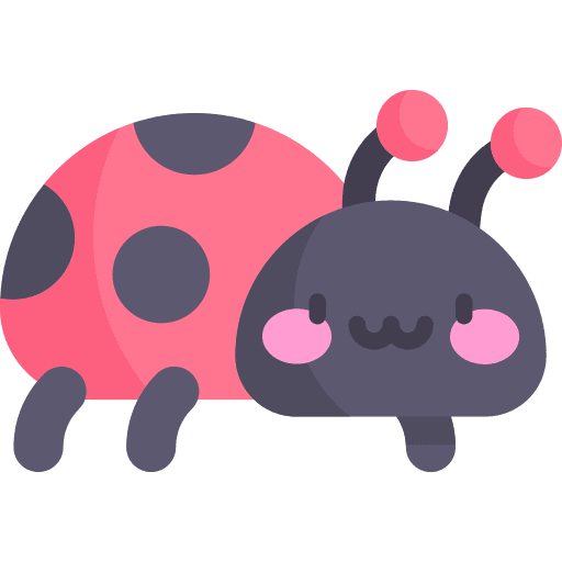 Ladybug garden ladybug spring icon