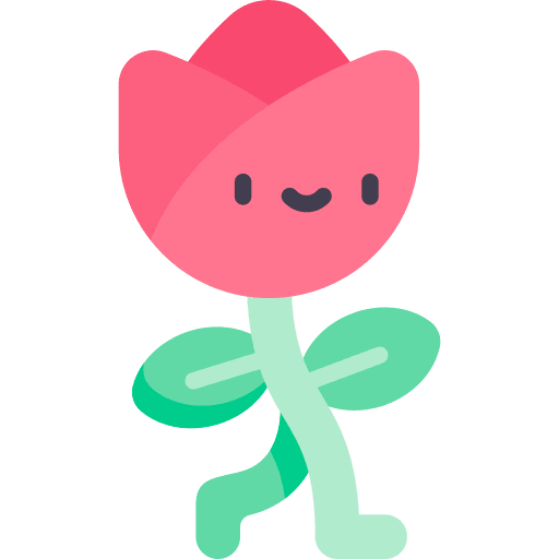 Rose botanical spring girly icons icon