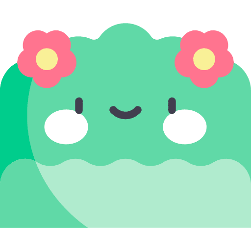 Bush flower cute garden icon