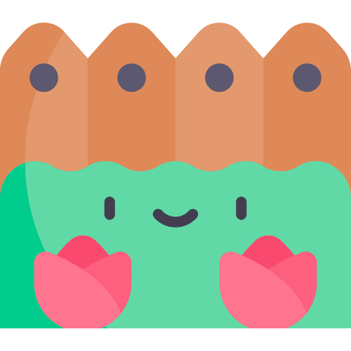 Fence fence bush garden icon