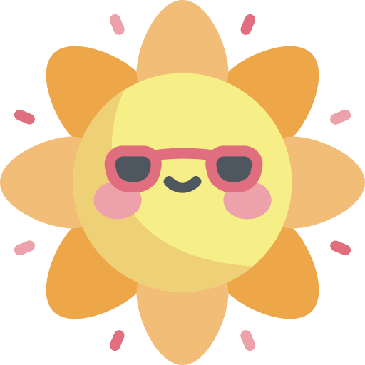 Sun summertime meteorology summer icon
