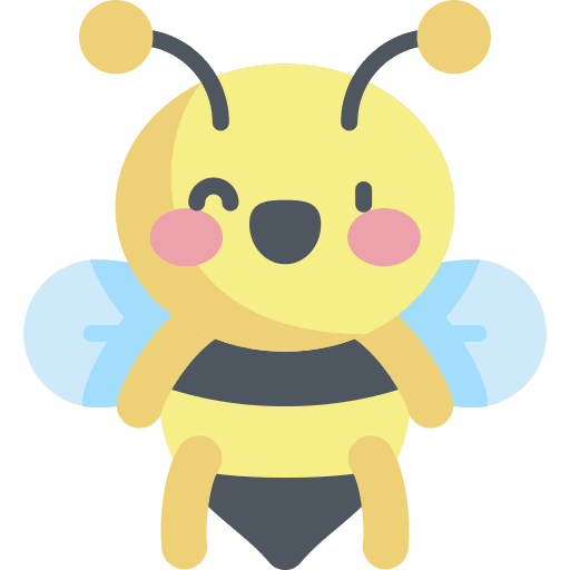 Bee animals nature season icon