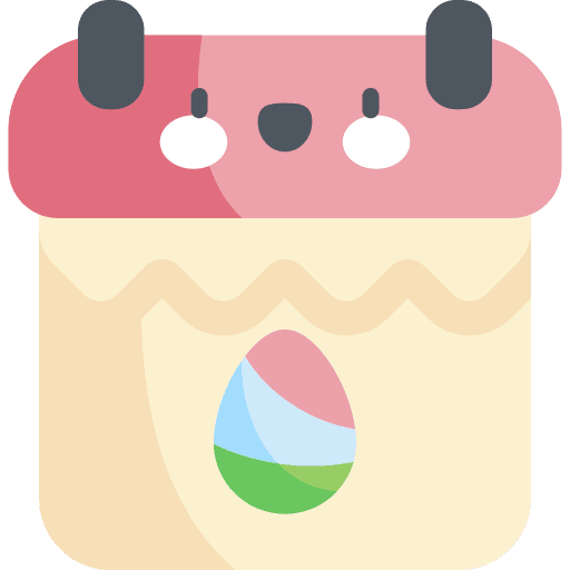 Easter season holidays calendar icon