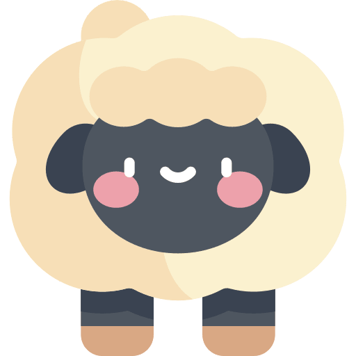 Sheep farm wildlife zoology icon