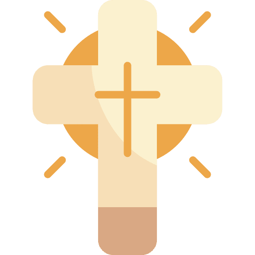 Cross cultures belief faith icon