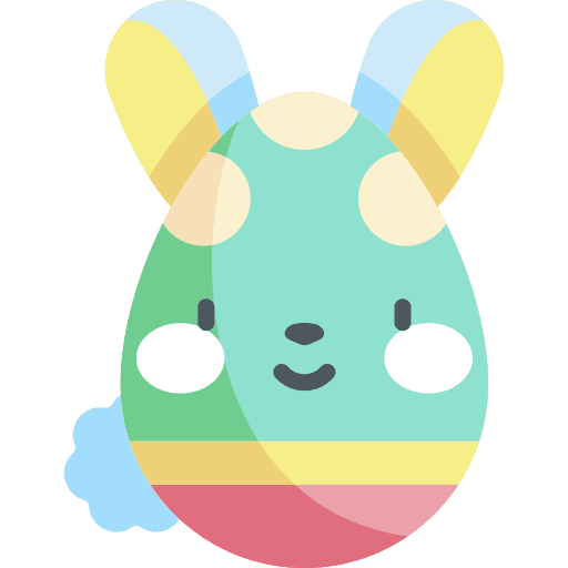 Easter egg wildlife egg bunny icon