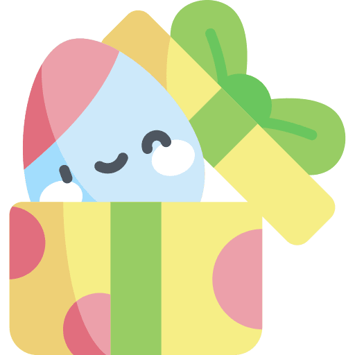 Gift easter egg easter gift icon