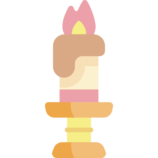 Candle belief light culture icon