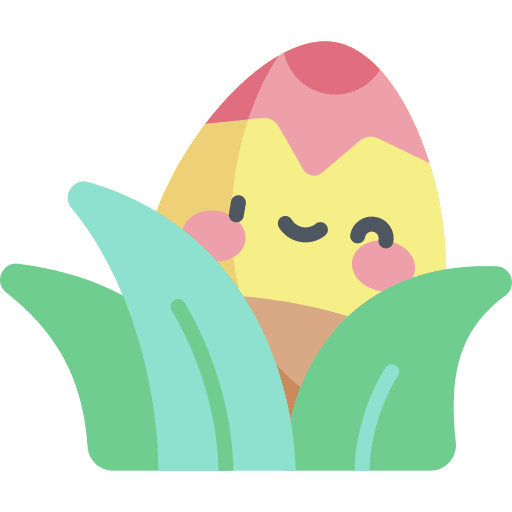 Egg hunt easter decoration easter egg icon