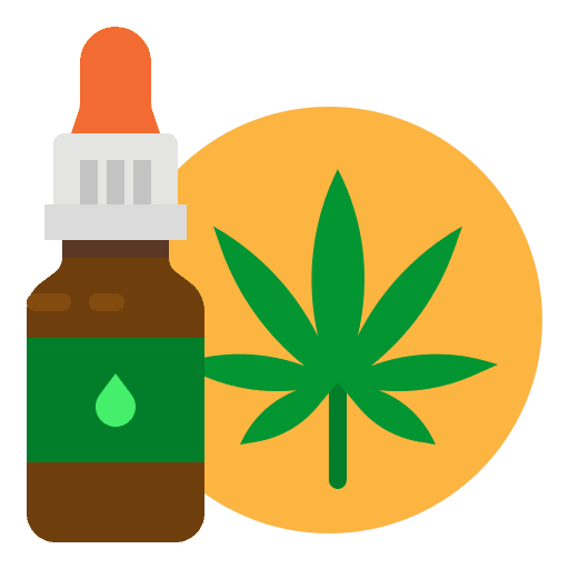 Cannabis oil cbd oil cannabis oil wellness icon