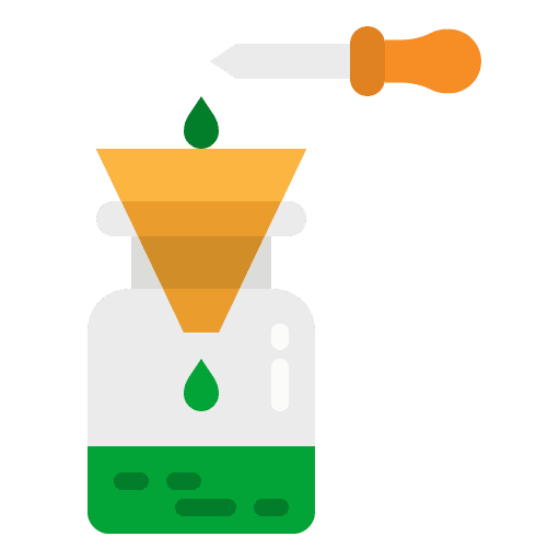 Cannabis oil extraction cannabis healthcare and medical icon