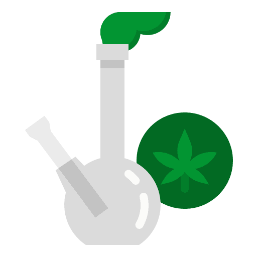 Bong smoking tobacco healthcare and medical icon