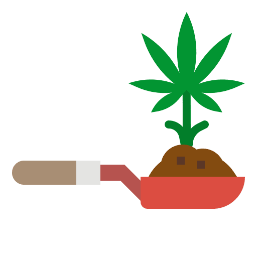 Marijuana botanical plant cultivation icon