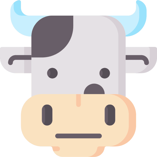 Cow animal milk smart farm icon