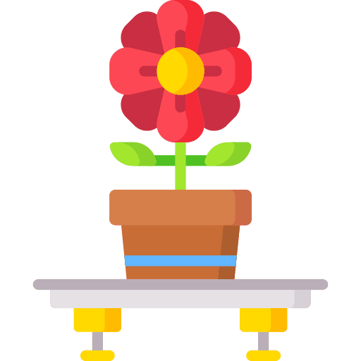 Flower spring plants gardening icon