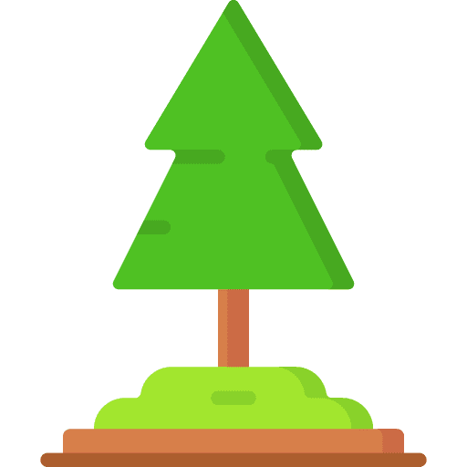 Pine woods pine landscape icon