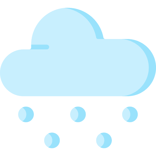 Snow climate rain weather icon