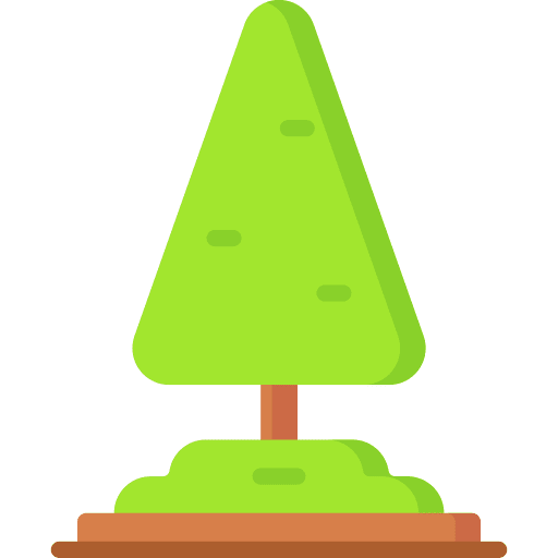 Tree gardening botanical yard icon