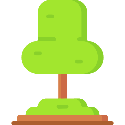 Tree shapes shape black icon