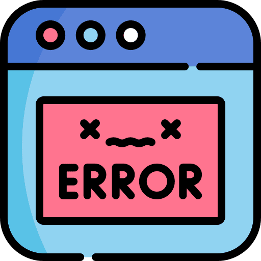 Error programming electronics security icon