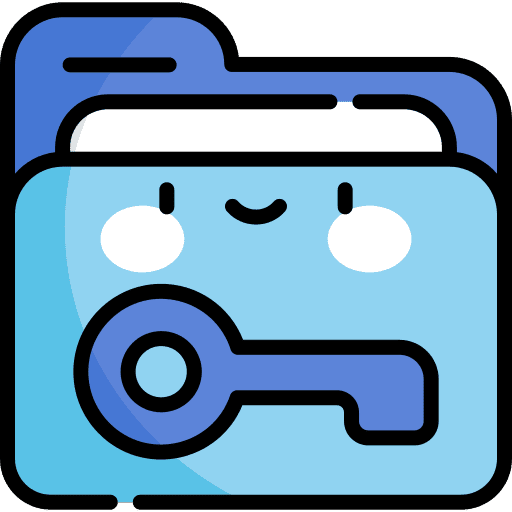 Folder data protection data security security icon